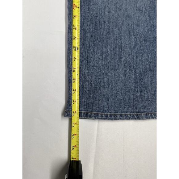 Avenue Blues Womens Wide Leg Jeans Size 24 Plaid Patchwork Fall Denim - Picture 5 of 10